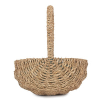 Red Hamper Oval Seagrass Flower Basket