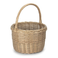 Red Hamper Wicker Round Orchard Shopping Basket