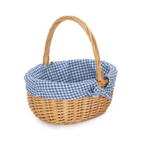 Red Hamper Full Buff Willow Childs Shopping Basket