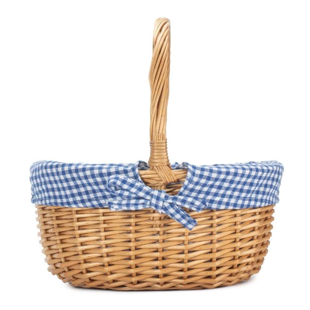 Red Hamper Full Buff Willow Childs Shopping Basket