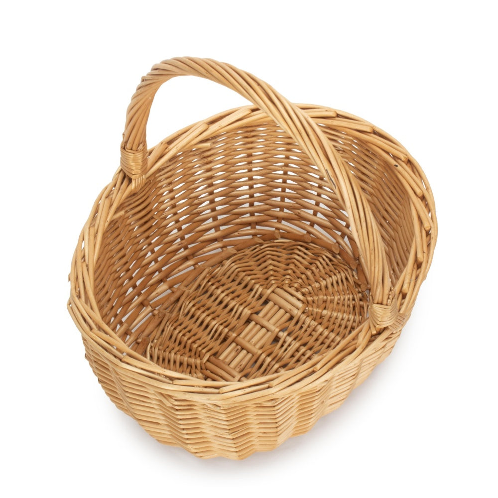 Red Hamper Full Buff Willow Childs Shopping Basket