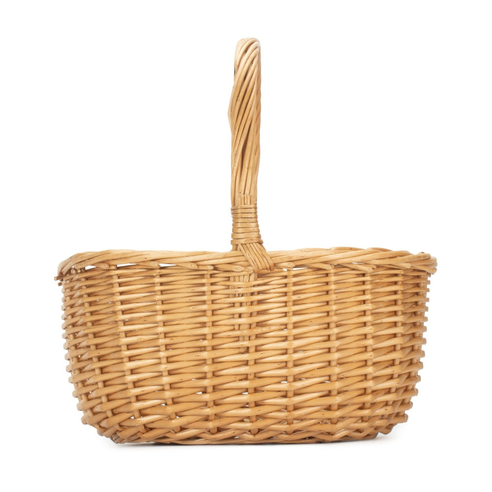 Red Hamper Full Buff Willow Childs Shopping Basket