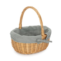 Red Hamper Full Buff Willow Childs Shopping Basket