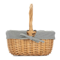 Red Hamper Full Buff Willow Childs Shopping Basket