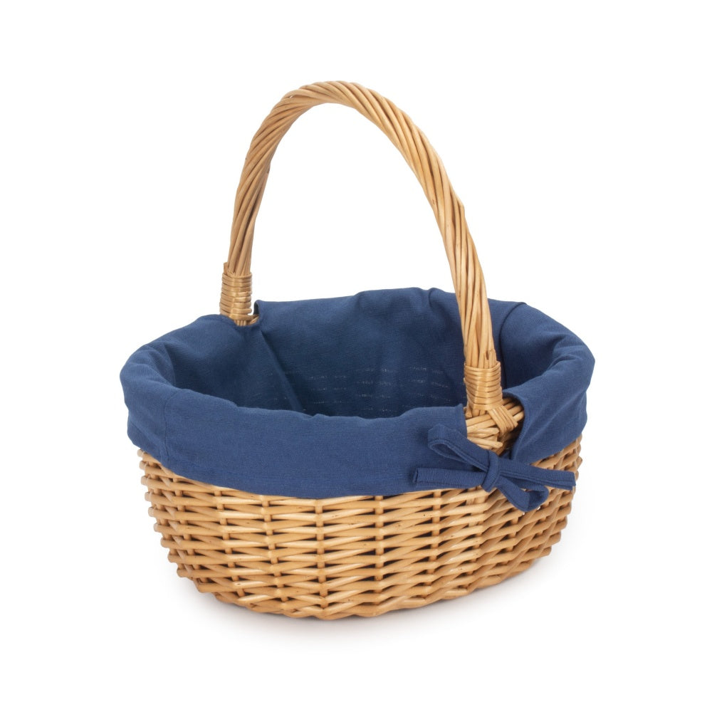 Red Hamper Full Buff Willow Childs Shopping Basket