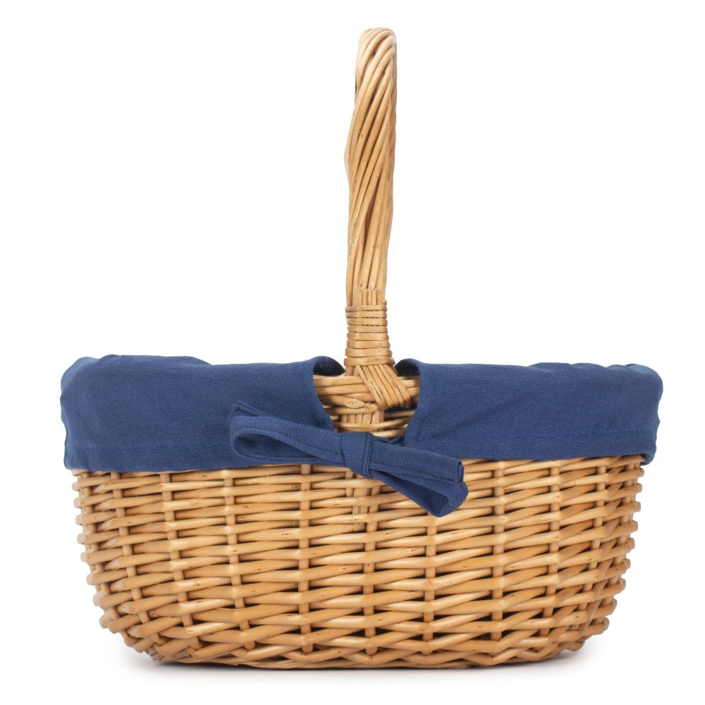 Red Hamper Full Buff Willow Childs Shopping Basket