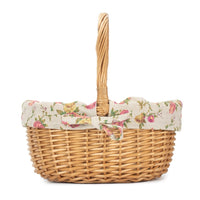 Red Hamper Full Buff Willow Childs Shopping Basket