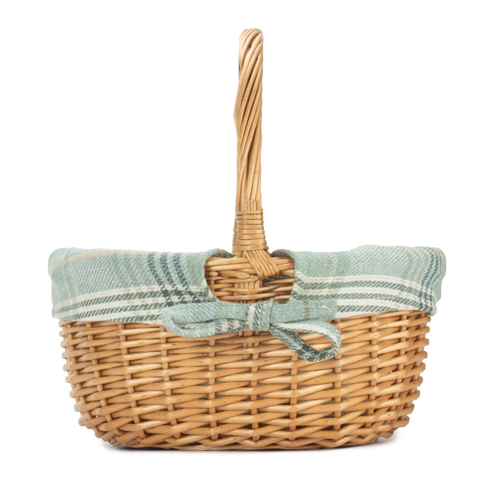 Red Hamper Full Buff Willow Childs Shopping Basket