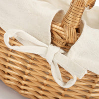 Red Hamper Full Buff Willow Childs Shopping Basket