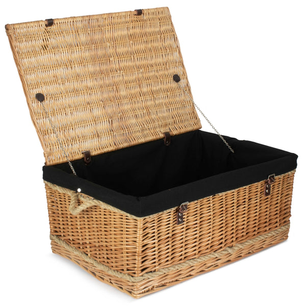 Red Hamper 72cm Rope Handled Trunk Picnic Basket