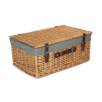 Red Hamper 55cm Buff Empty Picnic Basket