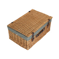 Red Hamper 55cm Buff Empty Picnic Basket