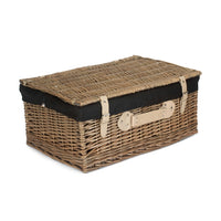 Red Hamper 56cm Antique Wash Picnic Wicker Basket