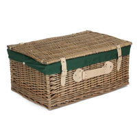 Red Hamper 56cm Antique Wash Picnic Wicker Basket