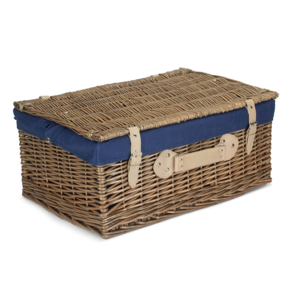 Red Hamper 56cm Antique Wash Picnic Wicker Basket