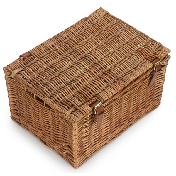 Red Hamper Light Steamed Windsor Wicker Picnic Basket