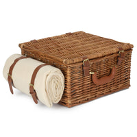 Deluxe Fully Fitted Traditional Wicker Picnic Basket