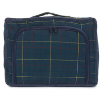 Blue Tweed Insulated Cooler Picnic Bag