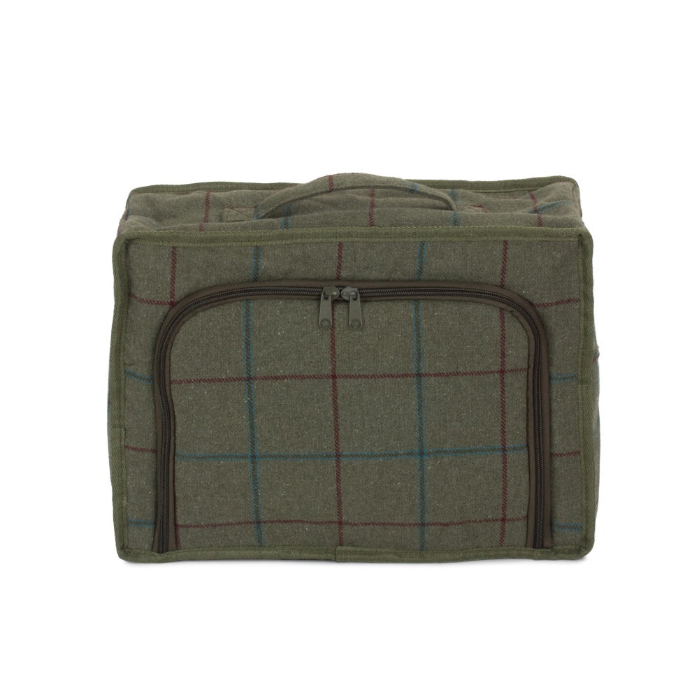 Green Tweed Insulated Cooler Picnic Bag