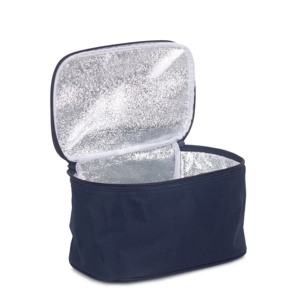 Small Navy Blue Insulated Cooler Bag