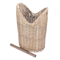 Red Hamper Wicker Bathroom Toilet Roll Holder