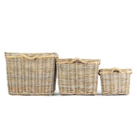 Red Hamper Wicker Bathroom Toilet Roll Holder