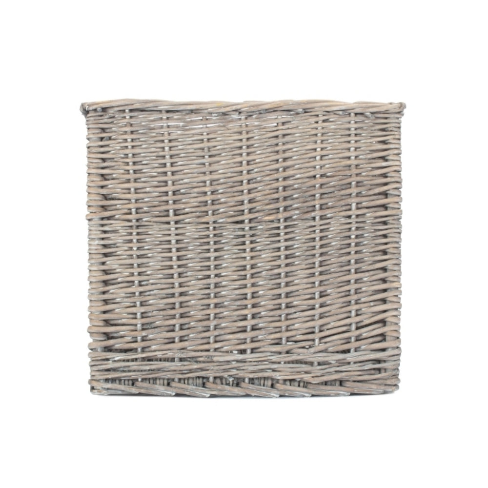 Antique Wash Wicker Storage Basket