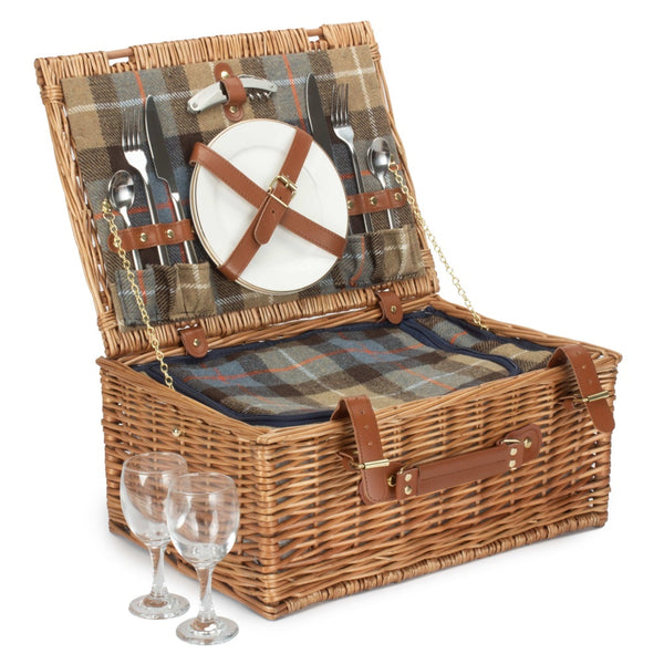 Ravenstor 2 Person Fitted Wicker Picnic Basket