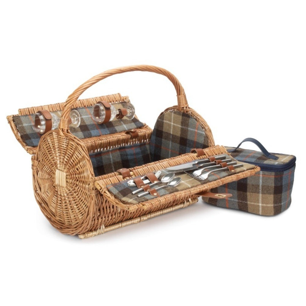 2 Person Ravenstor Barrel Fitted Wicker Picnic Basket