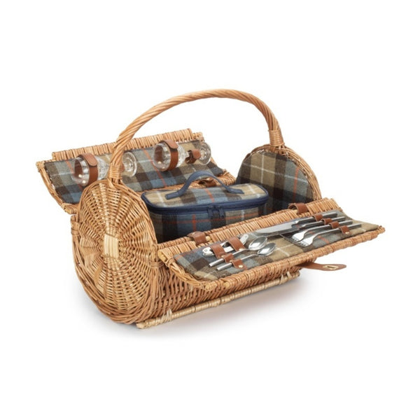 2 Person Ravenstor Barrel Fitted Wicker Picnic Basket