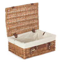 Red Hamper 35cm Light Steamed Wicker Picnic Basket