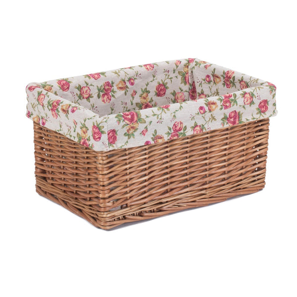 Red Hamper Double Steamed Garden Rose Willow Storage Baskets