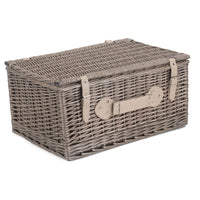 Red Hamper 56cm Antique Wash Picnic Wicker Basket