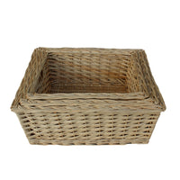 Red Hamper Kitchen Storage Wicker Basket